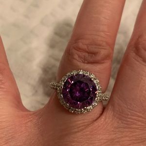 Sterling Silver and CZ Ring Size 6